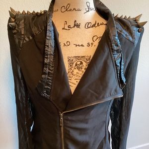 Epique  Moi Moto Jacket with Spikes